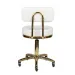 Taboret kosmetyczny Gold AM-961 biały