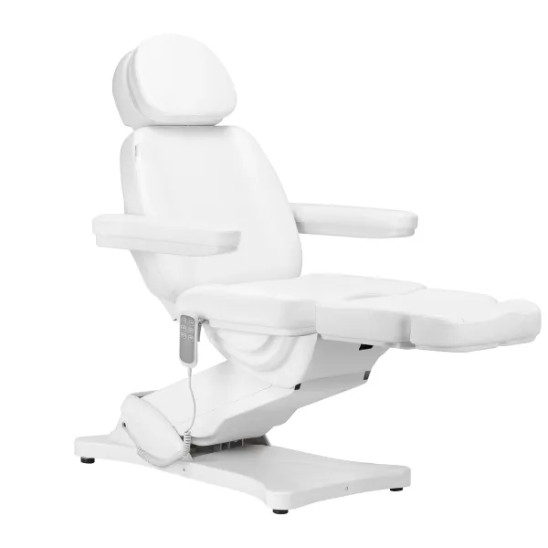 Elektryczny fotel kosmetyczny SILLON CLASSIC 3 silniki biały