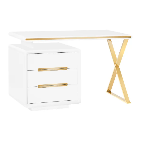 Biurko kosmetyczne 3309G złoto białe
