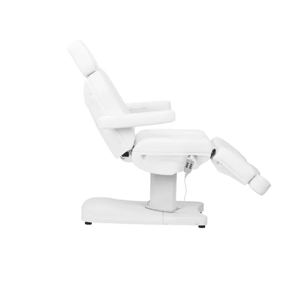 Fotel kosmetyczny elektr. Azzurro 803D 3 siln.biały/szary