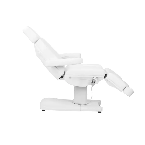 Fotel kosmetyczny elektr. Azzurro 803D 3 siln.biały/szary