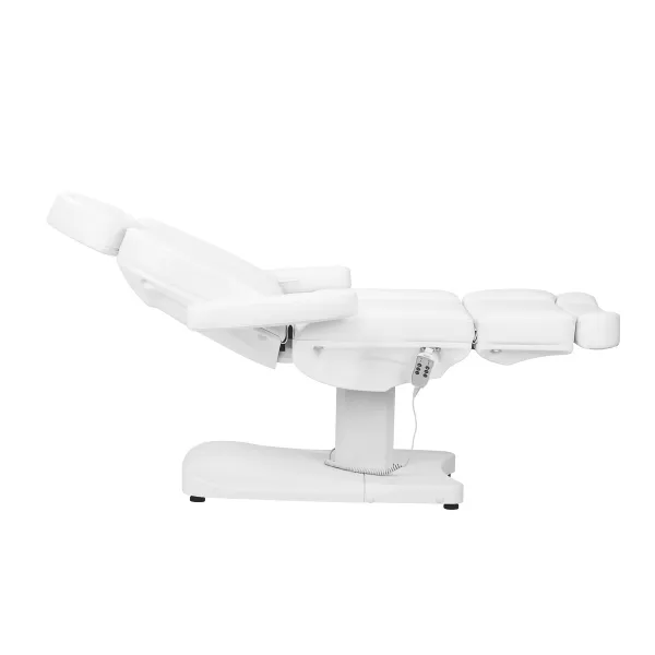 Fotel kosmetyczny elektr. Azzurro 803D 3 siln.biały/szary