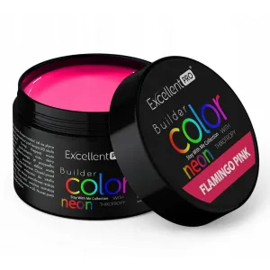 EXCELLENT PRO BUILDER GEL ŻEL BUDUJĄCY NEONOWY RÓŻOWY FLAMINGO PINK 30 g