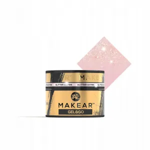 Makear Gel&Go Builder Gel Żel Budujący Glitter Ice Pink GG21 15 ml