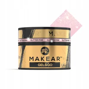 Makear Gel&Go Builder Gel Żel Budujący Glitter Pink GG22 50 ml