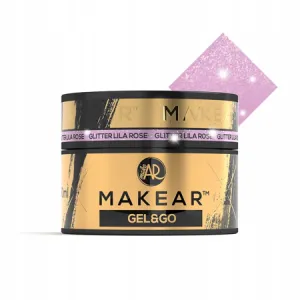 Makear Gel&Go Builder Gel Żel Budujący Glitter Lila Rose GG24 50 ml