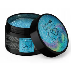 Excellent PRO THIXO Żel budujący LED/UV EFEKT UNICORN ICE 50g BLUE , BROKAT