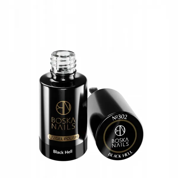 Boska Nails Divine black hell 6 ml lakier hybrydowy