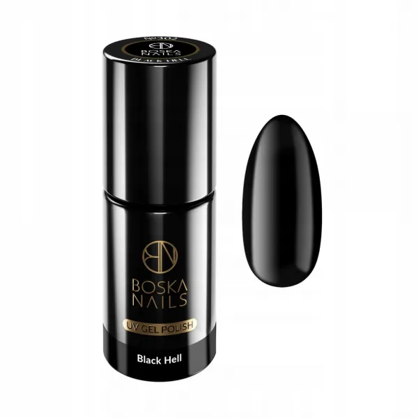 Boska Nails Divine black hell 6 ml lakier hybrydowy