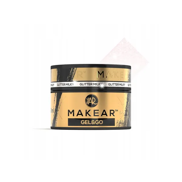 Makear Gel&Go Builder Gel Żel Budujący Glitter Milky GG20 50 ml