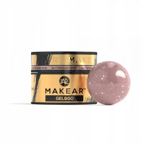 Makear Gel&Go Builder Gel Żel Budujący Glitter Dark Rose GG27 50 ml