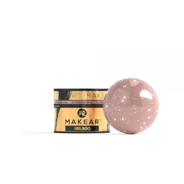 Makear Gel&Go Builder Gel Żel Budujący Glitter Dark Rose GG27 15 ml