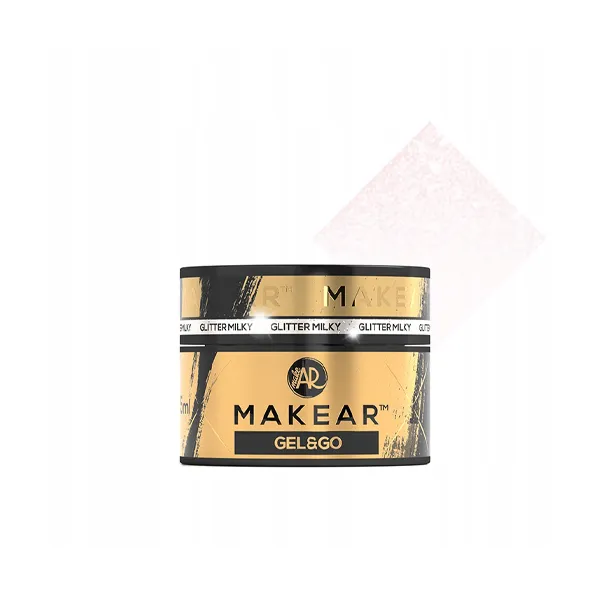 Makear Gel&Go Builder Gel Żel Budujący Glitter Milky GG20 50 ml