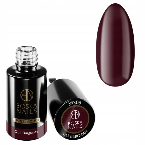 Boska Nails Divine 306 ou! burgundy 6 ml lakier hybrydowy