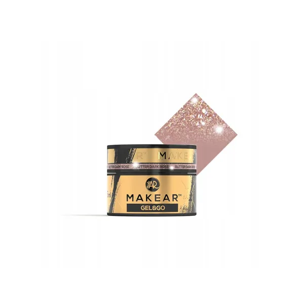 Makear Gel&Go Builder Gel Żel Budujący Glitter Dark Rose GG27 15 ml