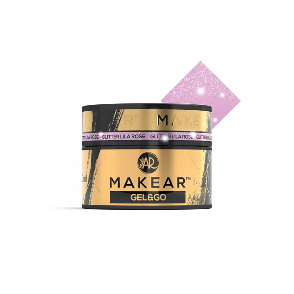 Makear Gel&Go Builder Gel Żel Budujący Glitter Lila Rose GG24 50 ml