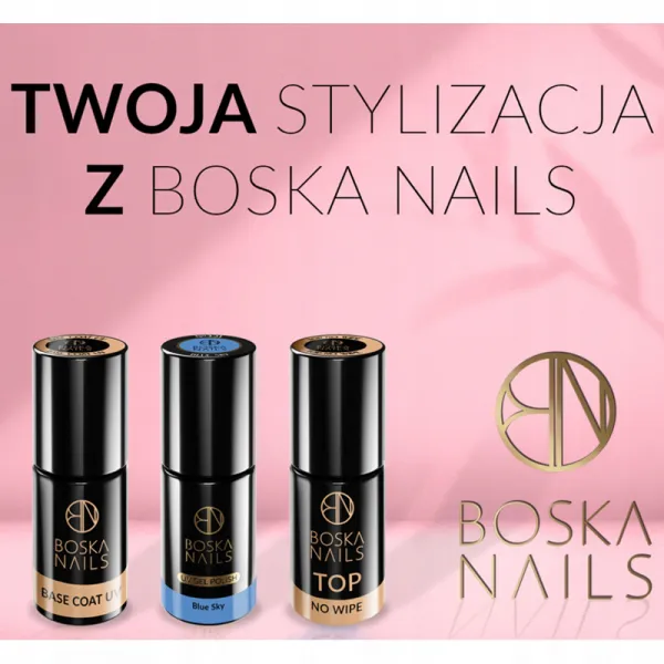 Boska Nails Lakier Hybrydowy 372 BFlash Silver 6ml