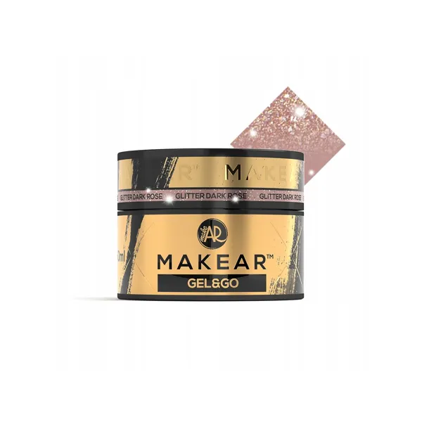 Makear Gel&Go Builder Gel Żel Budujący Glitter Dark Rose GG27 50 ml