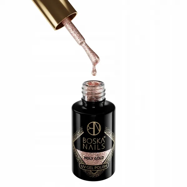 Boska Lakier hybrydowy lakier hybrydowy HOLY GOLD 445 6ml