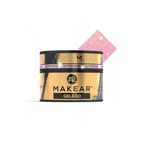 Makear Gel&Go Builder Gel Żel Budujący Glitter Rose GG23 50 ml