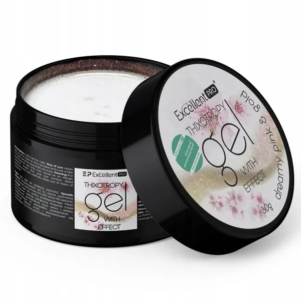 Żel Excellent PRO 30g WITH EFFECT DREAMY PINK&GOLD