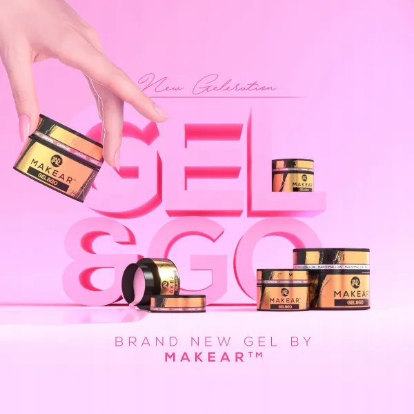 Makear Gel&Go Builder Gel Żel Budujący Glitter Dark Rose GG27 15 ml