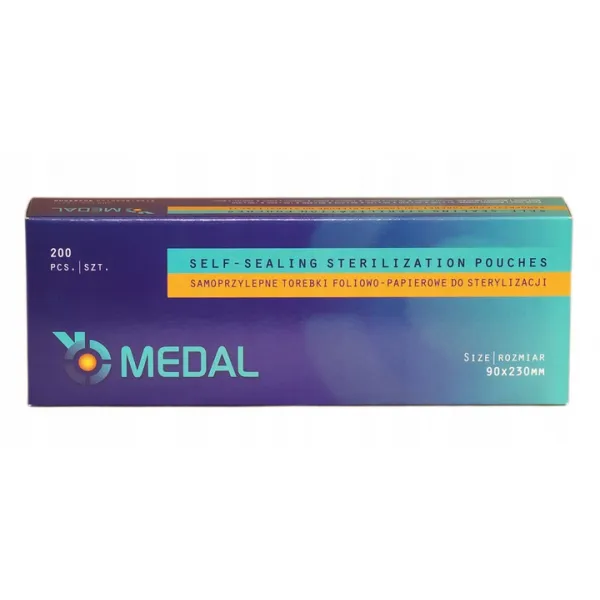 Medal Samoprzylepne Torebki Do Sterylizacji 90x230 mm 200 szt