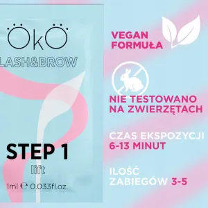 Oko Żel Do Laminowania Rzęs i Brwi Step 1 5 Saszetek