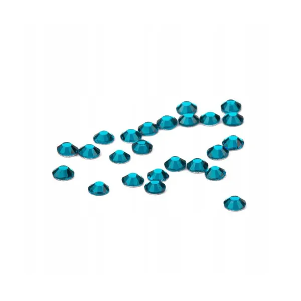 CYRKONIE SZKLANE SS10 BLUE ZIRCON 50 SZT