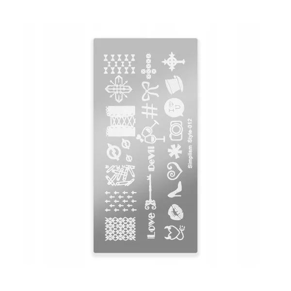 BLASZKA ZE WZORKAMI SIMPLISM STYLE R S NR 012