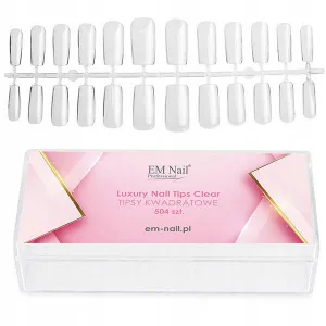 .Em nail LUXURY Tipsy Tunelowe Kwadratowe 504 szt
