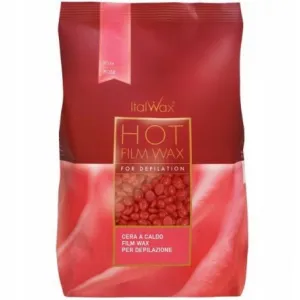 Wosk PEREŁKI bez pasków Róża - 1 kg ItalWax
