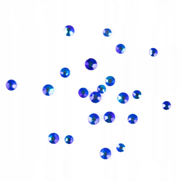 Ozdoby zestaw cyrkonii 1440 szt Blue Zircon AB Mix