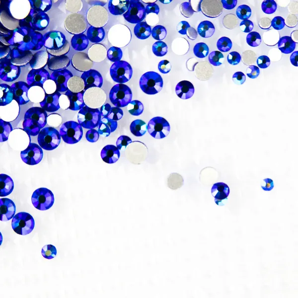 Ozdoby zestaw cyrkonii 1440 szt Blue Zircon AB Mix