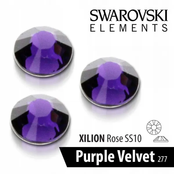 Cyrkonie Swarovski SS10 277 Purple Velvet 50 szt