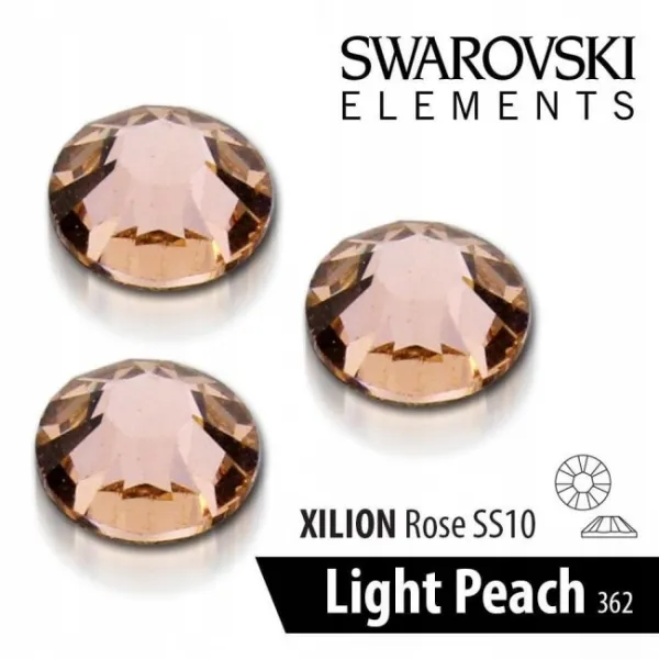 Cyrkonie Swarovski SS10 362 Light Peach 50 szt