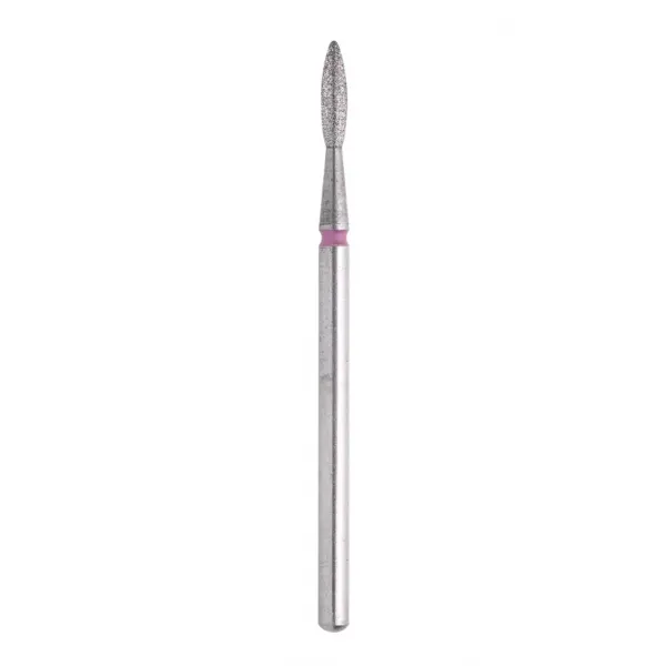 Staleks Frez Diamentowy Płomyk Ostry Czerwony 2,1/8 mm