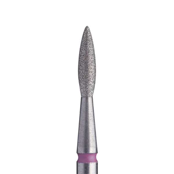 Staleks Frez Diamentowy Płomyk Ostry Czerwony 2,1/8 mm