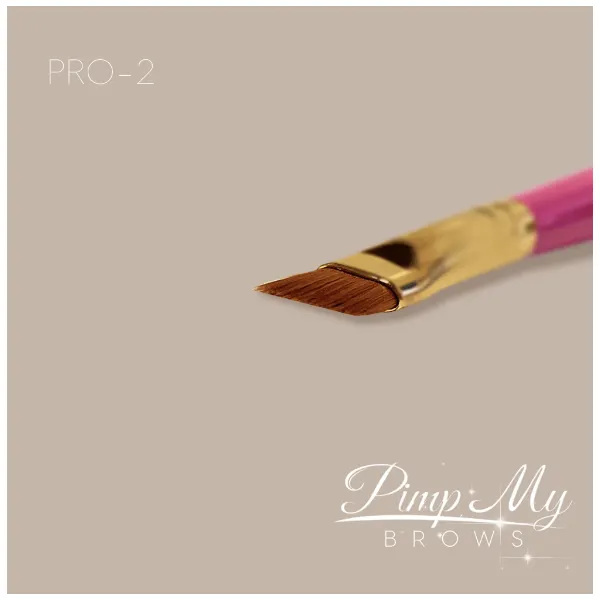 PĘDZEL DO BRWI SKOŚNY PIMP MY BROWS PRO 2