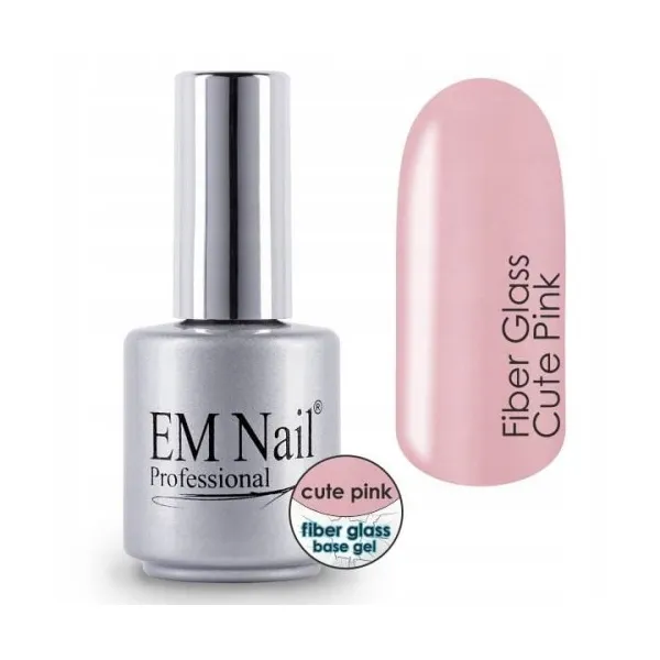 .Fiber Glass Base Cute Pink 15ml EM Nail