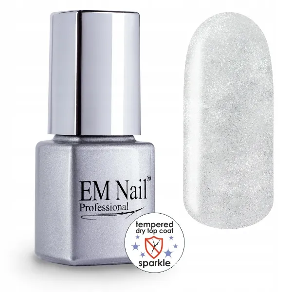 .Tempered Dry Top hartowany Sparkle 6ml EM Nail