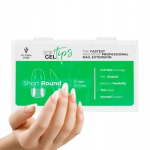 .Victoria Vynn Soft Gel Tips Short Round