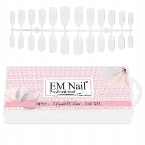 .EM NAIL Tipsy Tunelowe Migdał 240 szt
