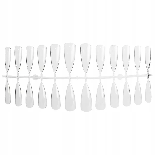 Em Nail Luxury Tipsy Tunelowe Stiletto Clear 504 szt