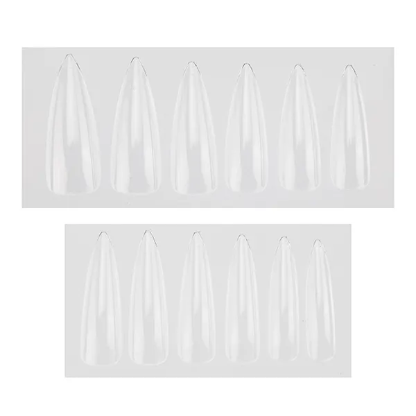 Em Nail Luxury Tipsy Tunelowe Stiletto Clear 504 szt