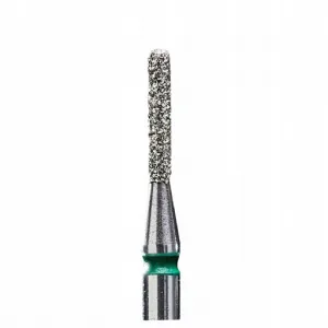 Staleks Frez Diamentowy Zaokrąglony Walec Zielony 1,4/ 8 mm