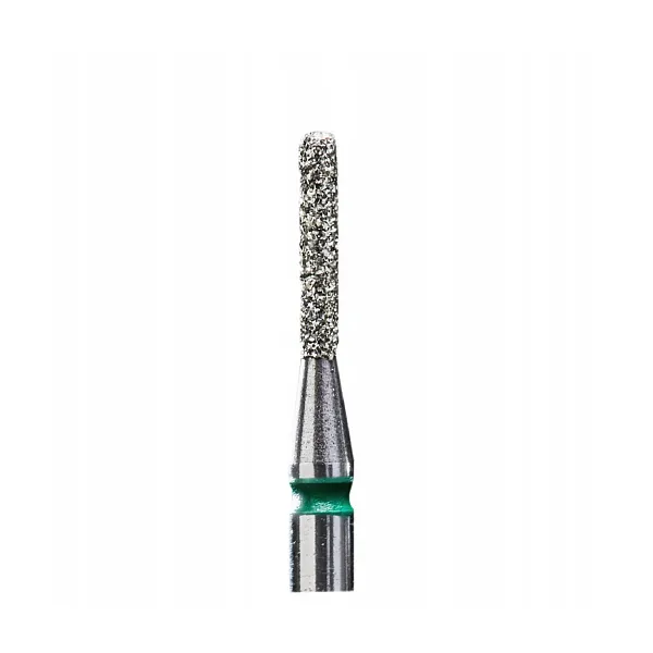 Staleks Frez Diamentowy Zaokrąglony Walec Zielony 1,4/ 8 mm