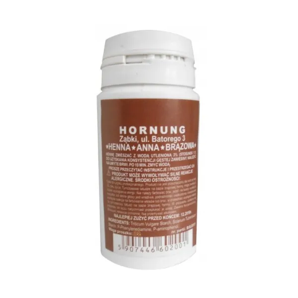 Anna Hornung Henna Do Brwi Proszkowa Brązowa 50 g