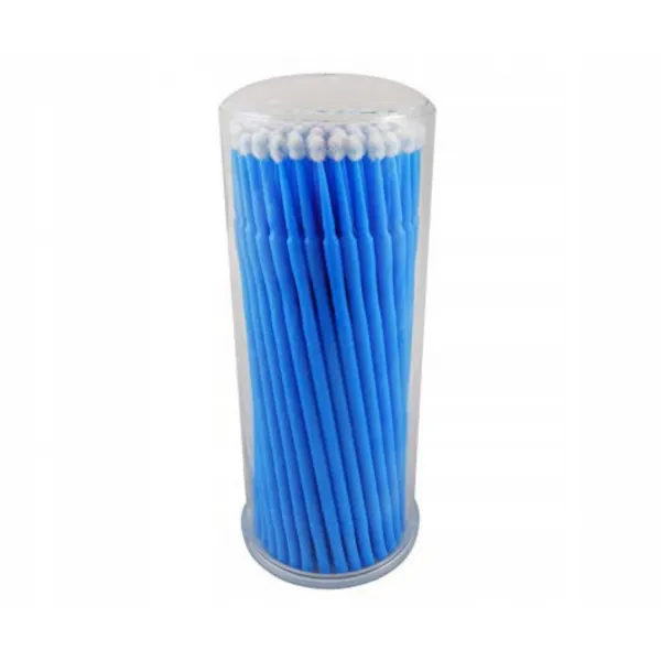 Mikro Aplikatory Do Rzęs 2.5 mm Niebieski 100 szt Tuba