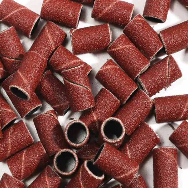KAPTURKI ŚCIERNE 80 GRIT 10 SZT BRĄZOWE